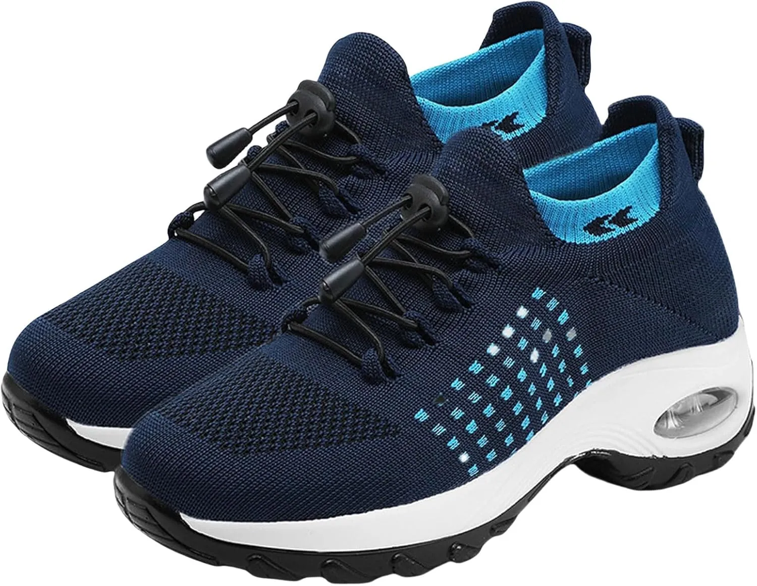 Orthopedic Sneakers Breathable Women Men Platform Air Cushion Buffer Shoes Comfort Wear Ortho Pro Barefoot Shoes Slip-On Breathable Mesh Trainers Athletic Jogging Shoe with Arch Support
