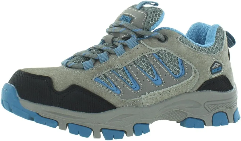 Pacific Trail Alta Jr Hiking Boots Boys Shoes Size 3.5, Color: Grey/Blue