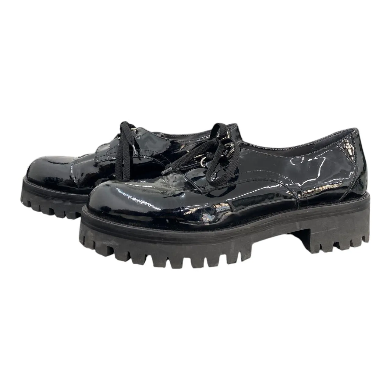 Patent leather creeper platforms