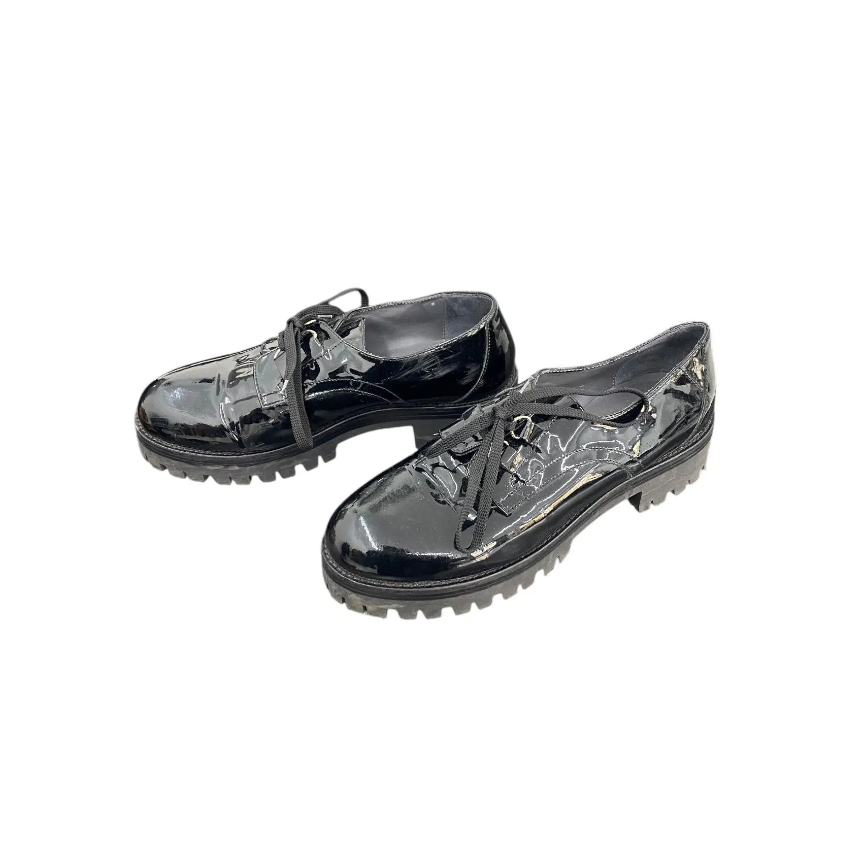 Patent leather creeper platforms