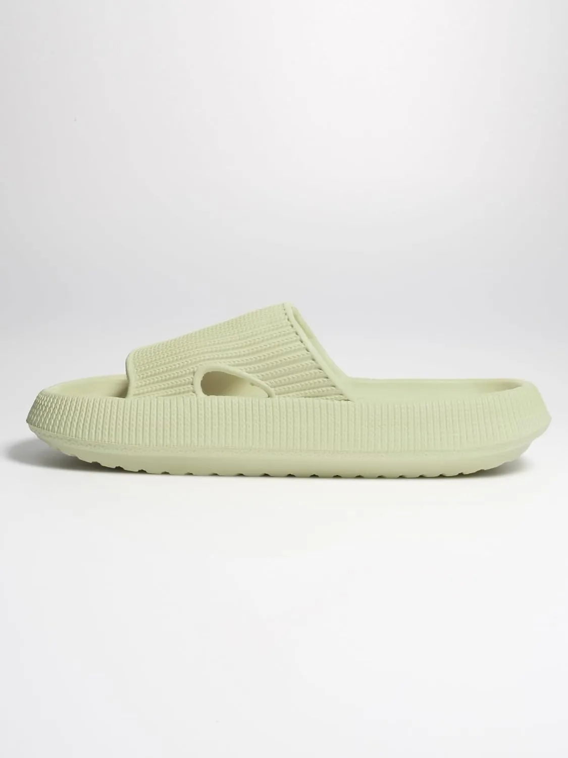 Pillow Slippers for Men and Women, House Slides Non-Slip Cloud Bathroom Sandals Quick Drying Ergonomic Shower Slides Thick Sole Ultra Cushion