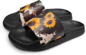 Pineapple House Slippers for Women Men Arch Support Flat Sandals Non Slip Home Pool Shower Slide Slippers