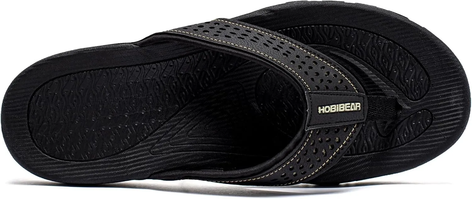 PowerTRC Men's Flip Flops Beach Sandals Indoor And Outdoor Thong Sandals Sport And Casual Wear
