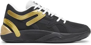 PUMA Mens TRC Blaze Court Basketball Sneakers Shoes - Black, Gold - Size 14 M