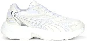 Puma Womens Teveris Nitro Metallic Lace Up Sneakers Shoes - White