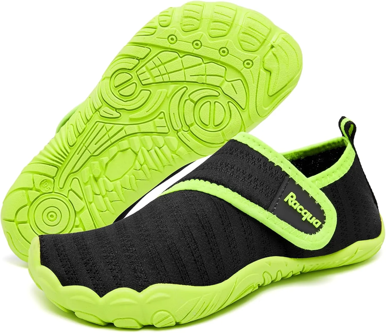 Racqua Kids Water Shoes Girls Boys Quick Dry Shoes Non-Slip Lightweigh Swim Outdoor Shoes(Little Kid/Big Kid)