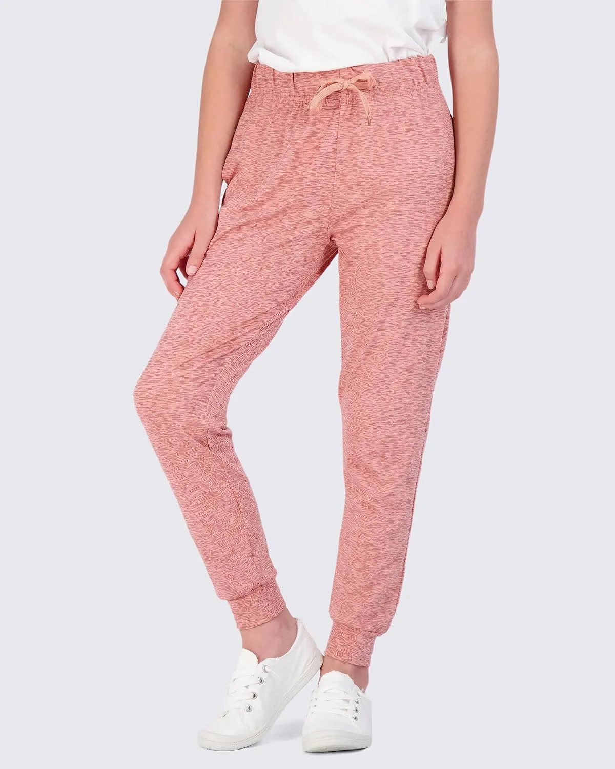 Real Essentials 3 Pack: Girls' Lounge Joggers Soft Athletic Performance Casual Sweatpants(Ages 7-16)