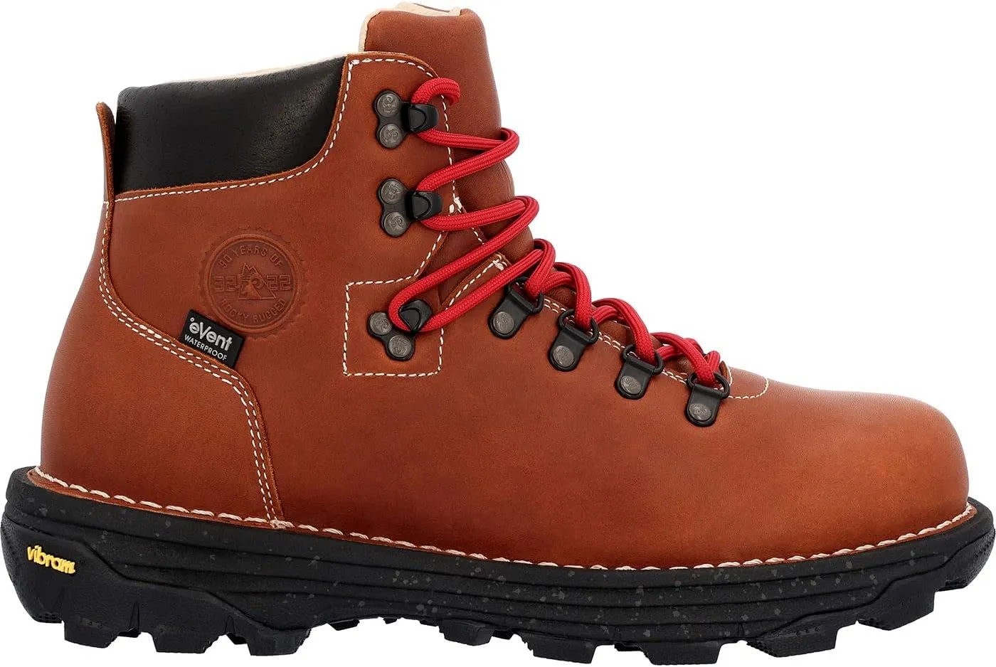 ROCKY Womens Rampage Waterproof Round Toe Hiking Hiking Casual Boots - Brown