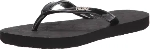 Roxy Girls RG Viva Sandal Flip-Flop, Black 211, 4 Big Kid