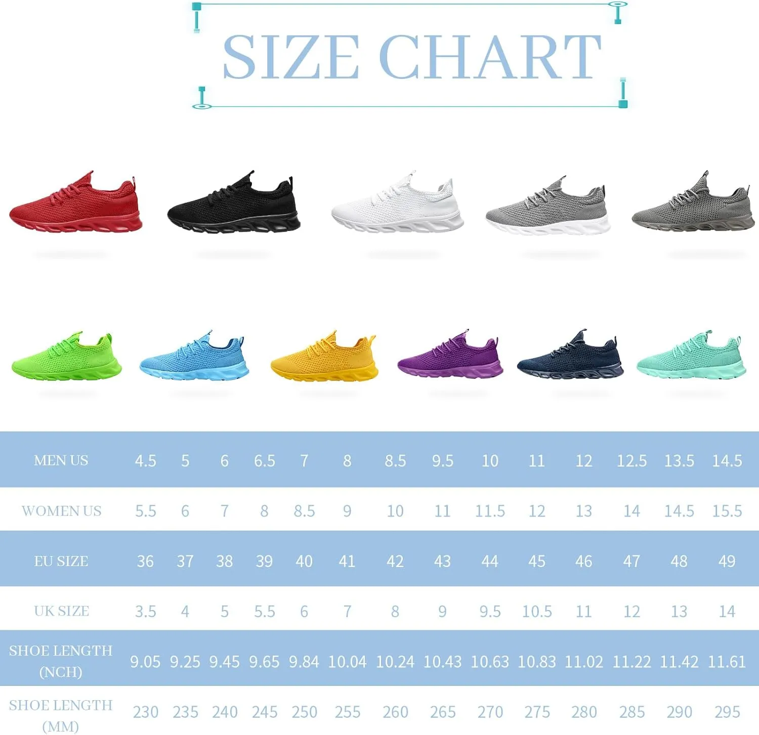 Running Shoes Mens Womens Walking Tennis Gym Sneakers Slip On Comfortable Lightweight Athletic Workout Casual Fashion Sports Shoes