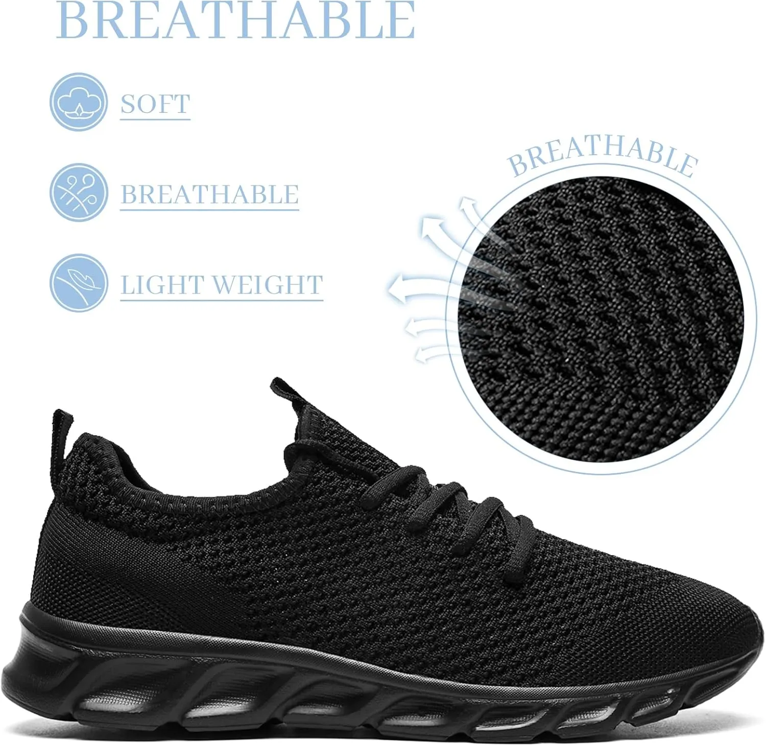 Running Shoes Mens Womens Walking Tennis Gym Sneakers Slip On Comfortable Lightweight Athletic Workout Casual Fashion Sports Shoes