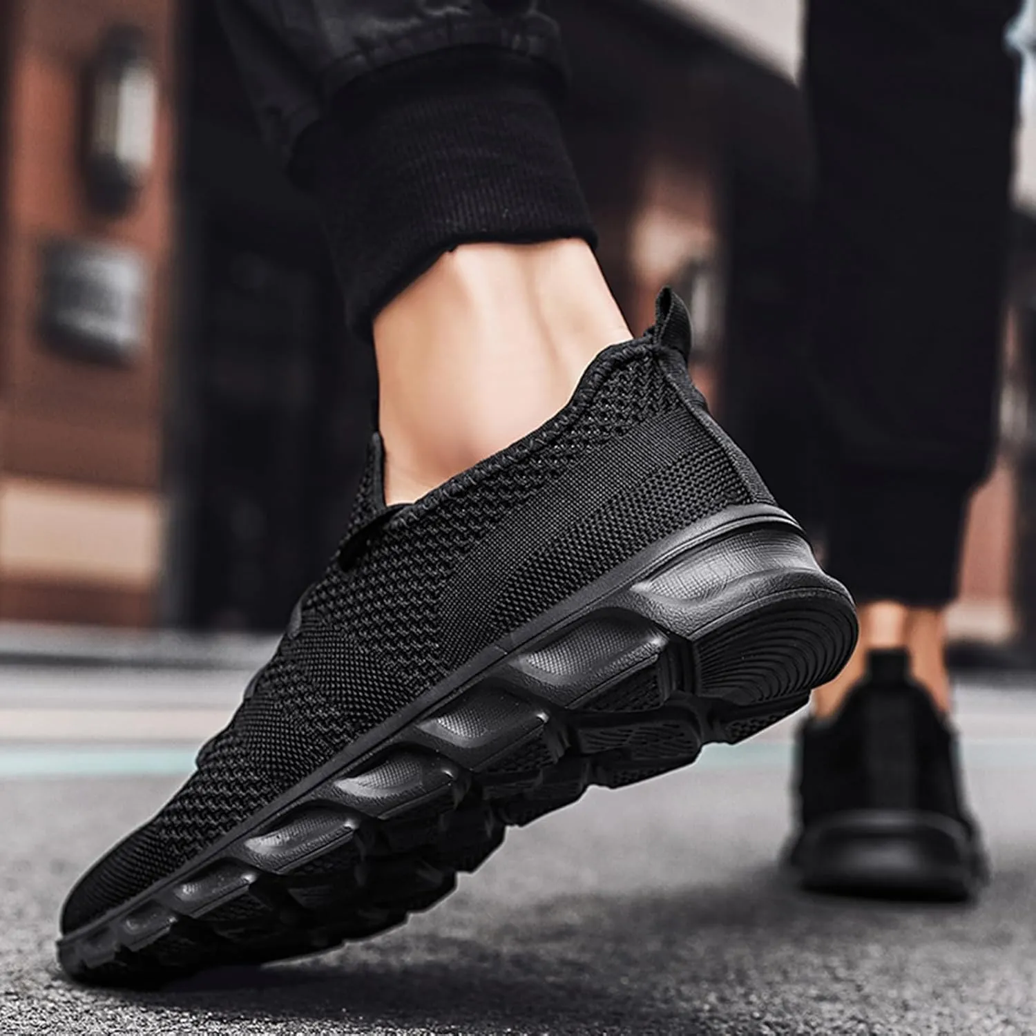 Running Shoes Mens Womens Walking Tennis Gym Sneakers Slip On Comfortable Lightweight Athletic Workout Casual Fashion Sports Shoes