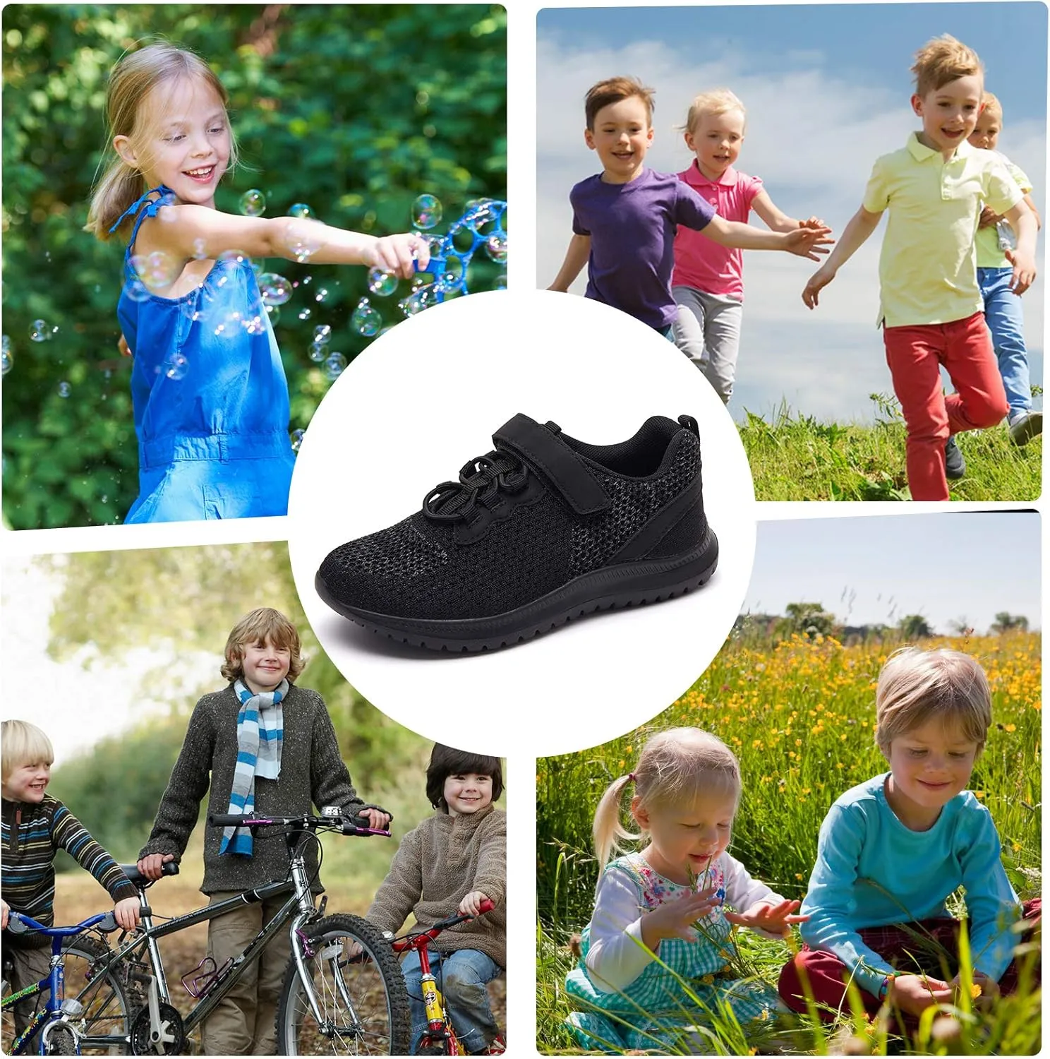 RUNSIDE Kids Shoes, Boys Girls Sneakers Lightweight Athletic Walking/Running Tennis Shoes(Toddler/Little Kid/Big Kid)