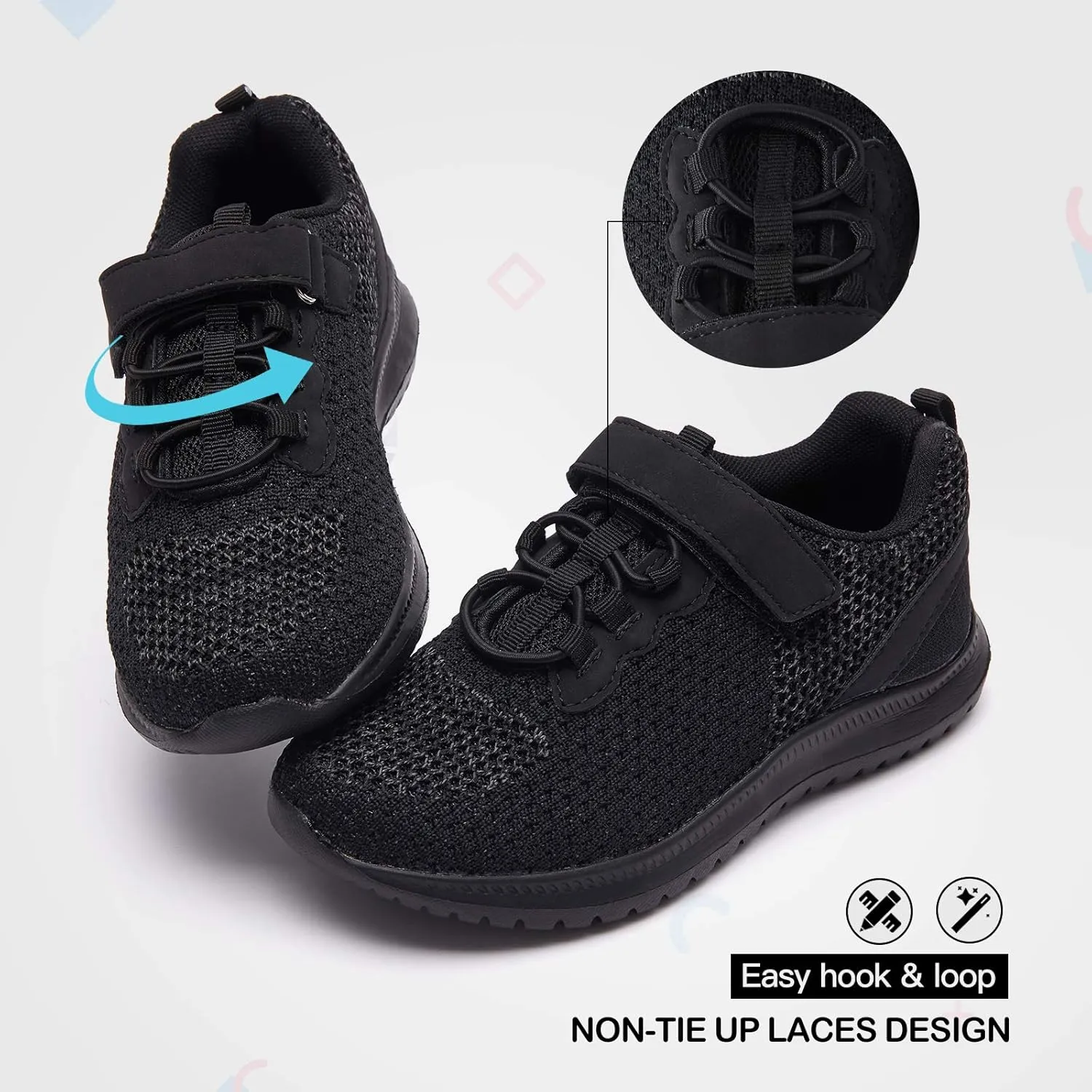 RUNSIDE Kids Shoes, Boys Girls Sneakers Lightweight Athletic Walking/Running Tennis Shoes(Toddler/Little Kid/Big Kid)