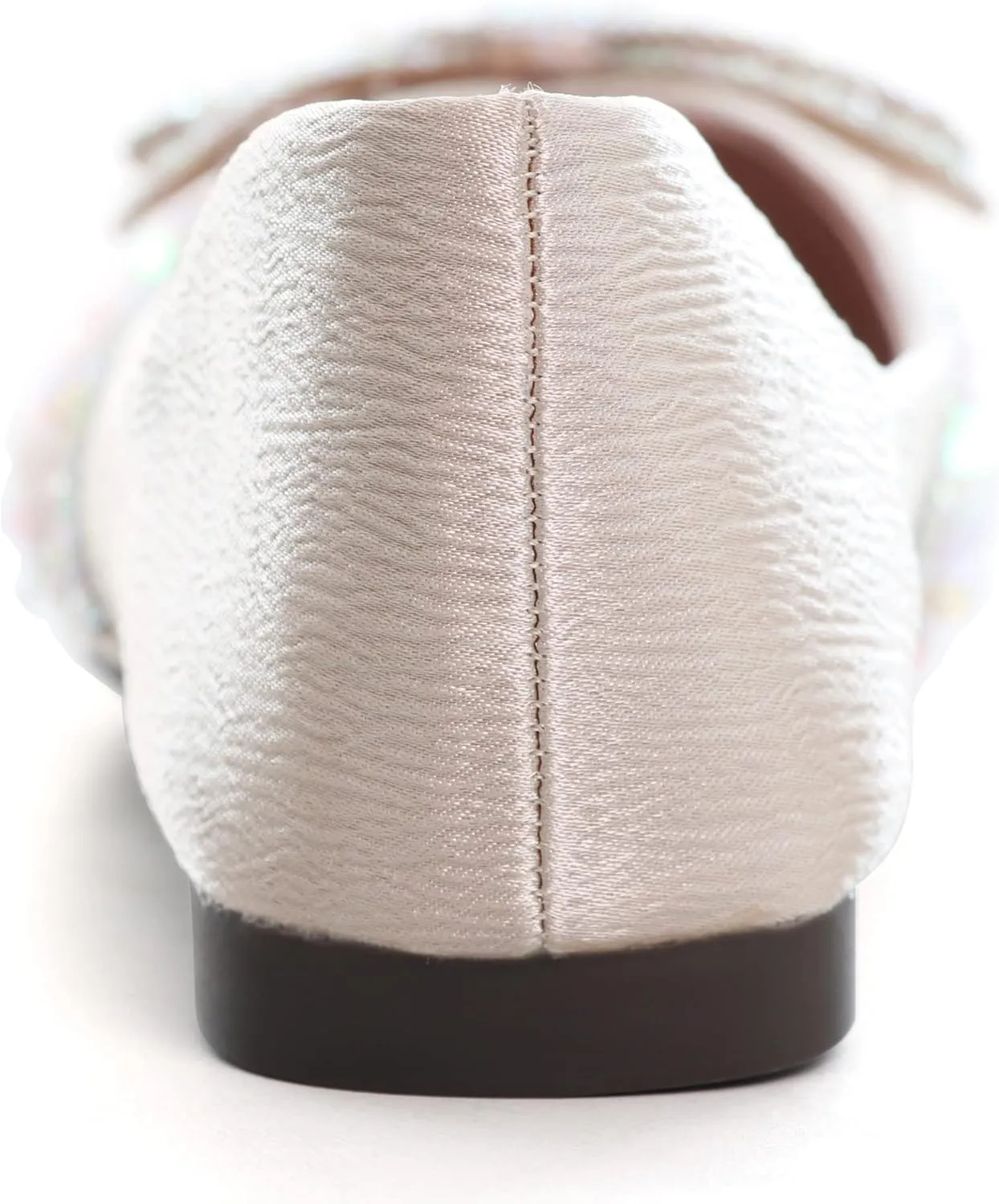 SAILING LU Bow-Knot Ballet Flats for Women Pointed Toe Crystals Wedding Shoes Comfort Light Weight Loafers