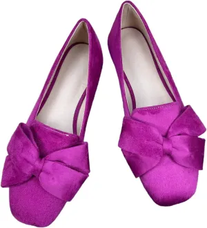 SAILING LU Womens Bowknot Pointed Toe Shoes Comfortable Ballet Flats Slip on Loafers Dressy Flats for Party