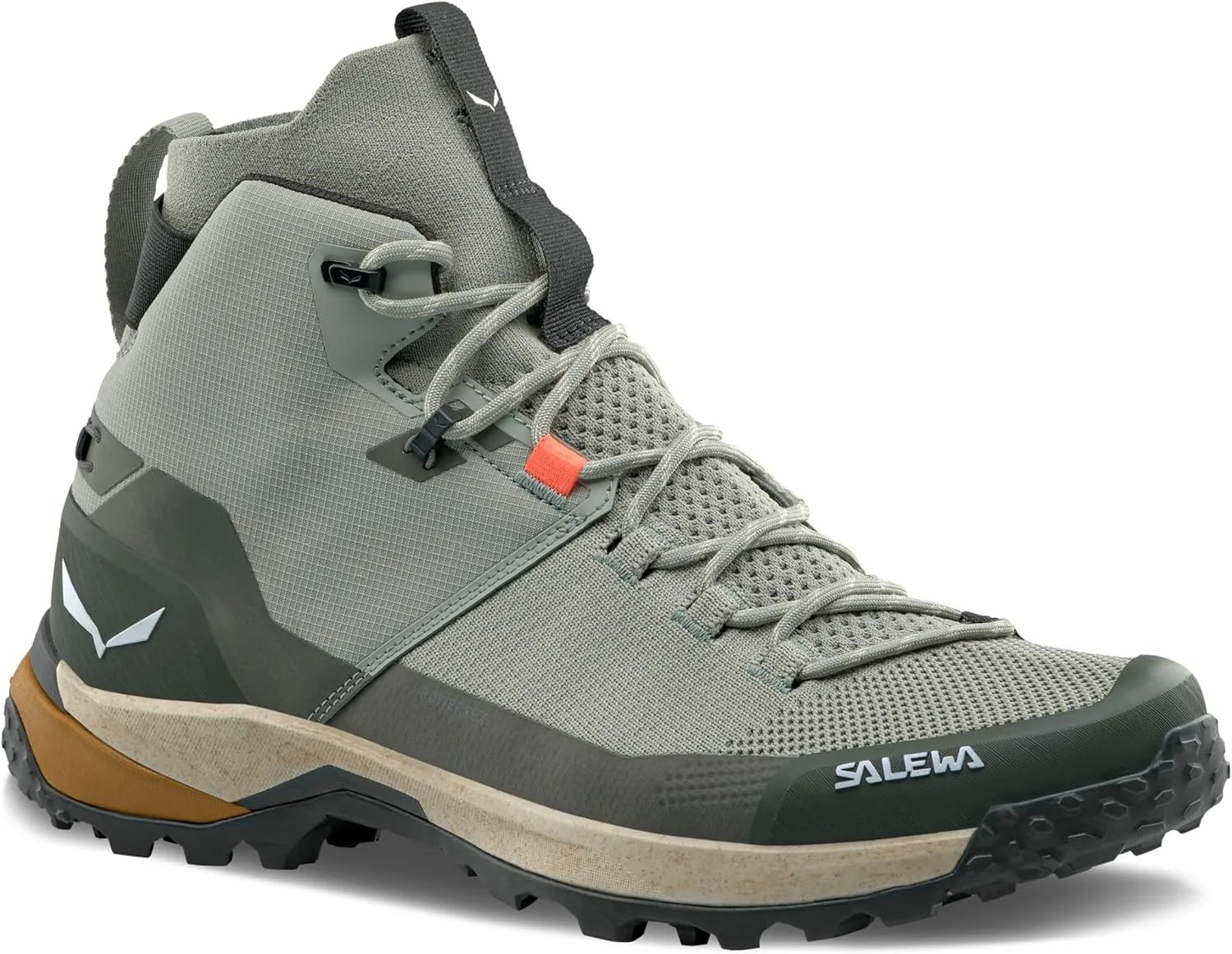 Salewa Men's Puez Knit Mid Powertex Waterproof Trail Boot for Hiking & Trekking