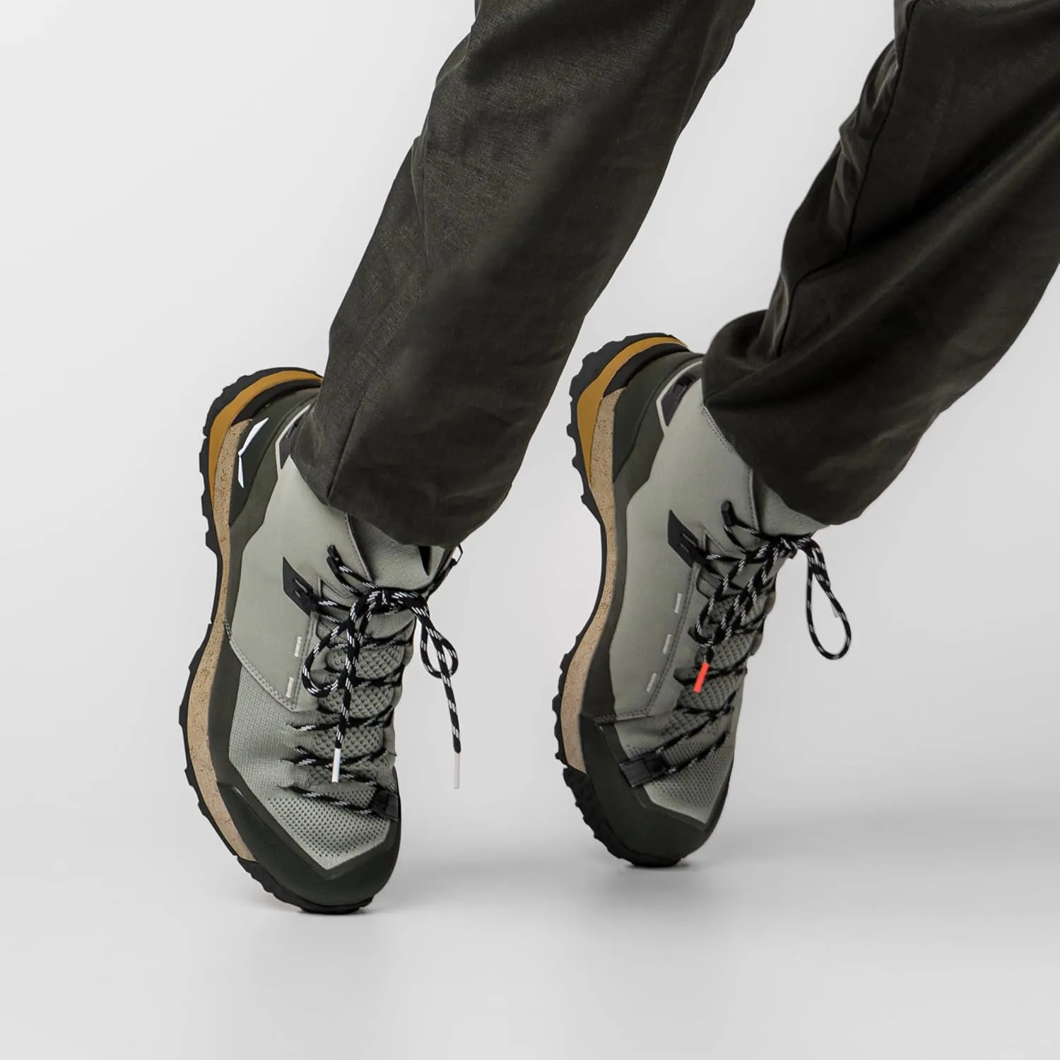 Salewa Men's Puez Knit Mid Powertex Waterproof Trail Boot for Hiking & Trekking