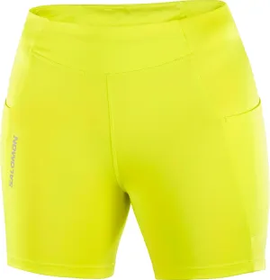 Salomon Women's Cross Run High-Waist Short Tights for Trail Running