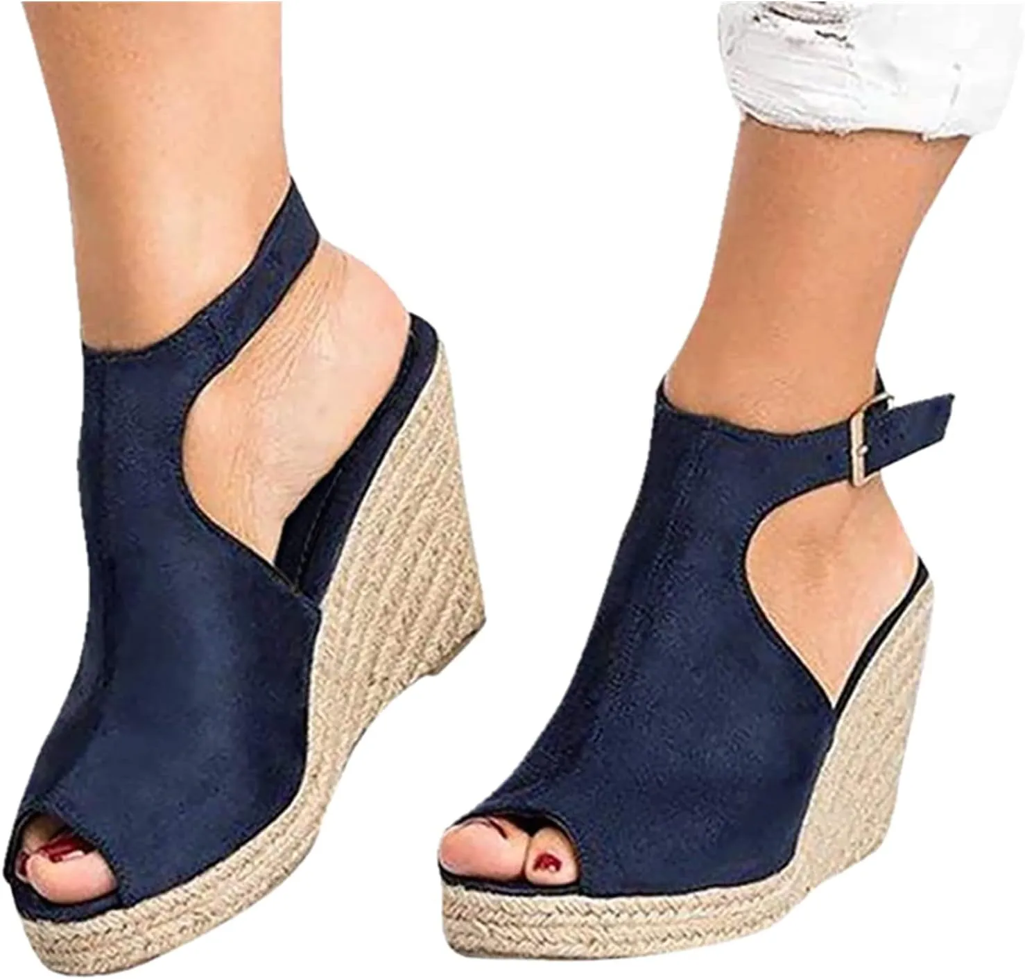 Sandals For Women,Womens Open Toe Ankle Strap Chunky Block High Heel Dress Party Sandals Dressy Summer Strappy Sandals