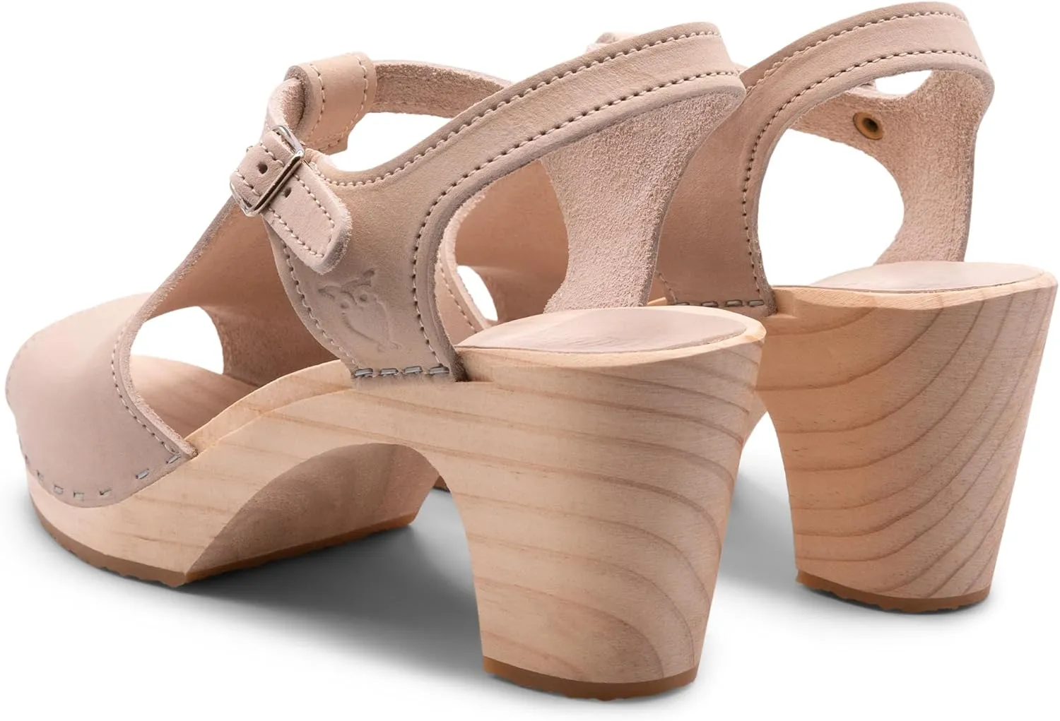 Sandgrens Handmade Swedish Wood Clog Sandals for Women | Nice High Rise