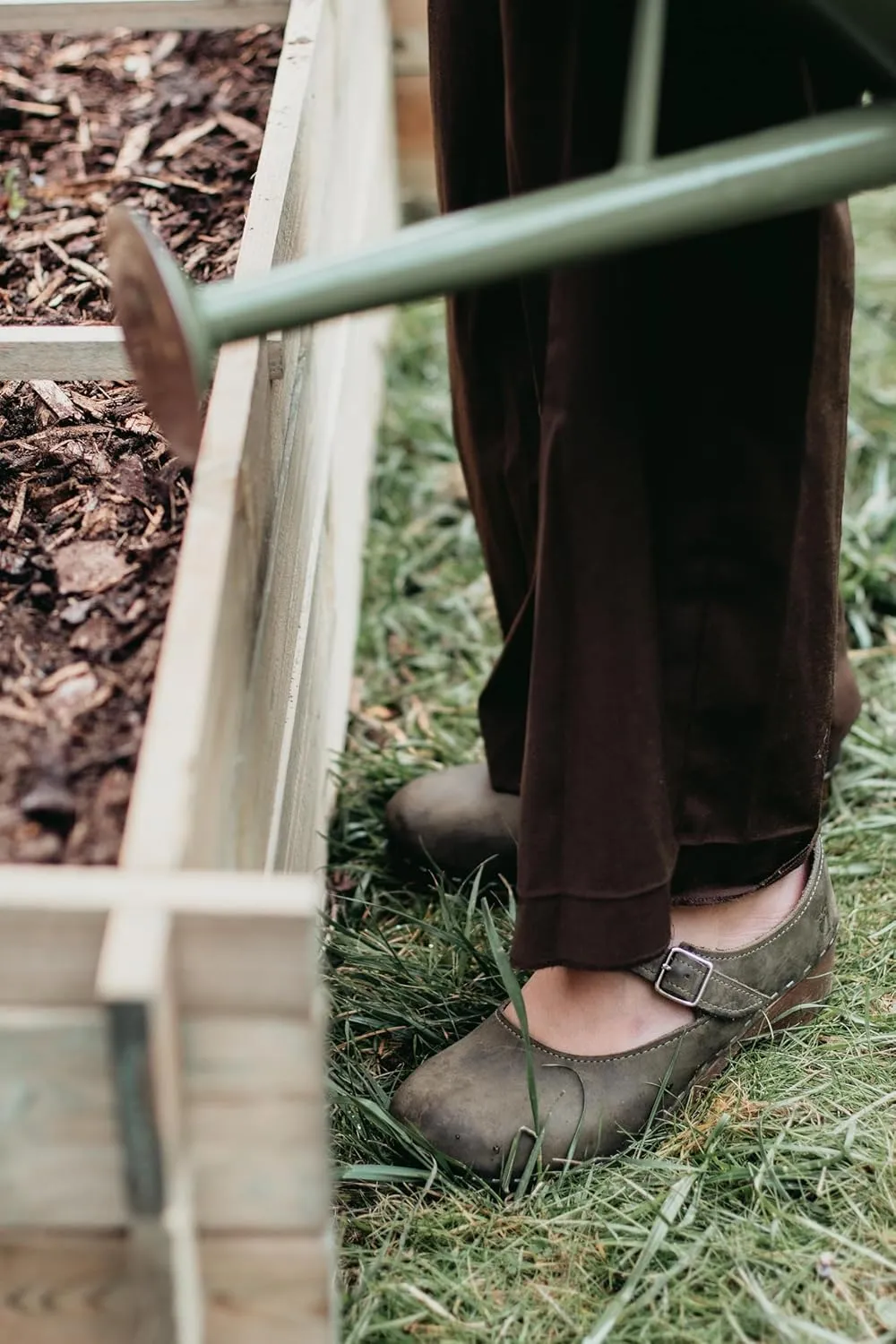 Sandgrens Handmade Swedish Wood Clogs for Women, Low Heel Sandals | Mary Jane