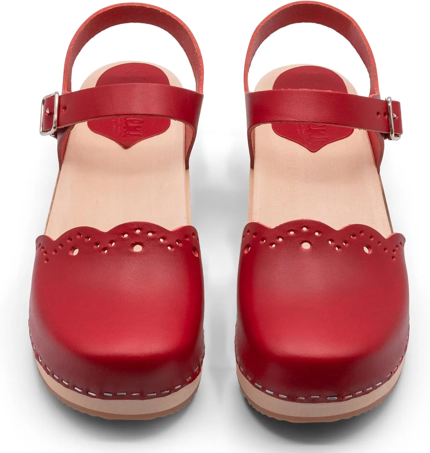 Sandgrens Handmade Swedish Wood Clogs for Women, Low Heel Sandals | Milan