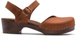 Sandgrens Handmade Swedish Wood Clogs for Women, Low Heel Sandals | Saragasso