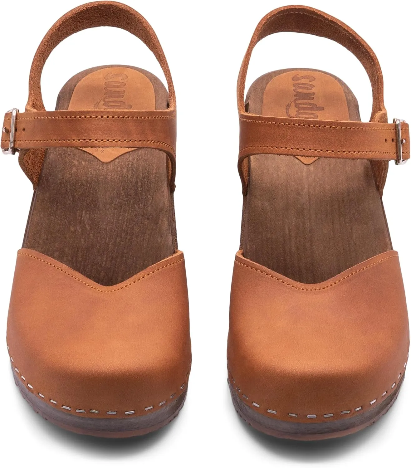 Sandgrens Handmade Swedish Wood Clogs for Women, Low Heel Sandals | Saragasso
