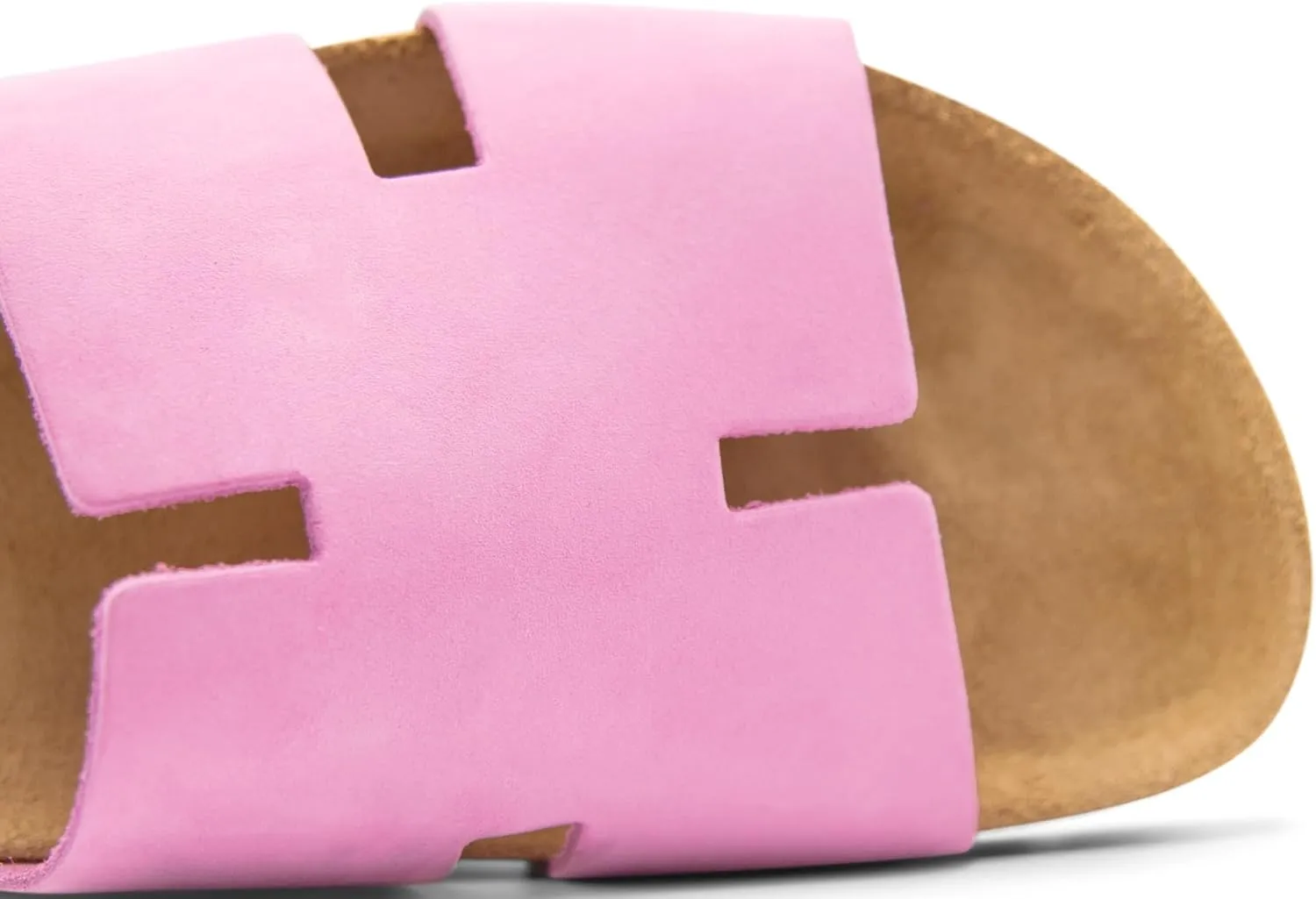 Sandgrens Handmade Unisex Cork Slides | European Top Grain Leather Sandals with Soft Suede Footbed and EVA Rubber Sole | Avila
