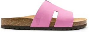 Sandgrens Handmade Unisex Cork Slides | European Top Grain Leather Sandals with Soft Suede Footbed and EVA Rubber Sole | Avila