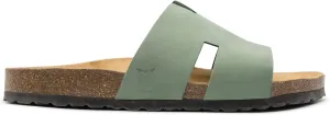 Sandgrens Handmade Unisex Cork Slides | European Top Grain Leather Sandals with Soft Suede Footbed and EVA Rubber Sole | Avila