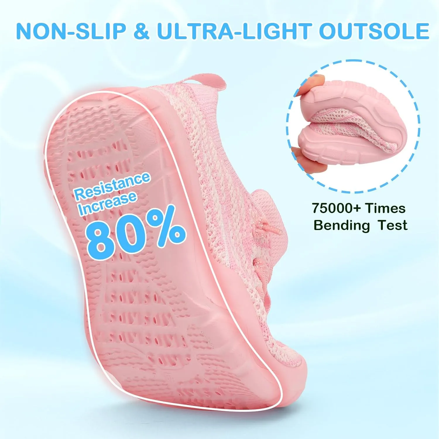 Scurtain Toddler Shoes Girls Boys Barefoot Shoes Kids Sneakers Breatherble Slip on Shoes