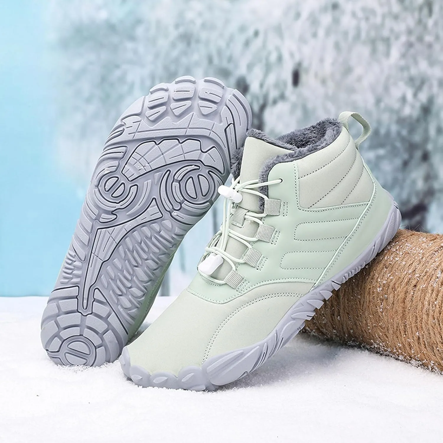 SECHRITE Women Barefoot Shoes Mens Minimalist Zero Drop Boots Wide Toe Box Toes Sneakers Workout Footwear Trail Running Hiking Shoes