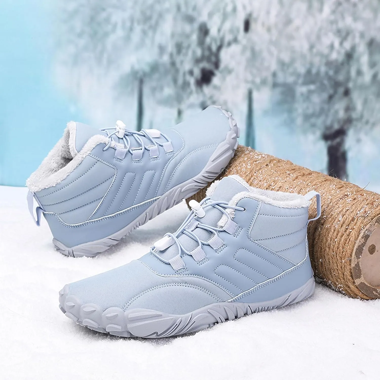 SECHRITE Women Barefoot Shoes Mens Minimalist Zero Drop Boots Wide Toe Box Toes Sneakers Workout Footwear Trail Running Hiking Shoes