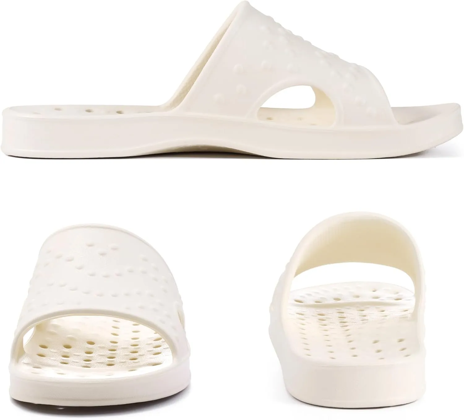 shevalues Shower Shoes for Women with Arch Support Quick Drying Pool Slides Lightweight Beach Sandals with Drain Holes