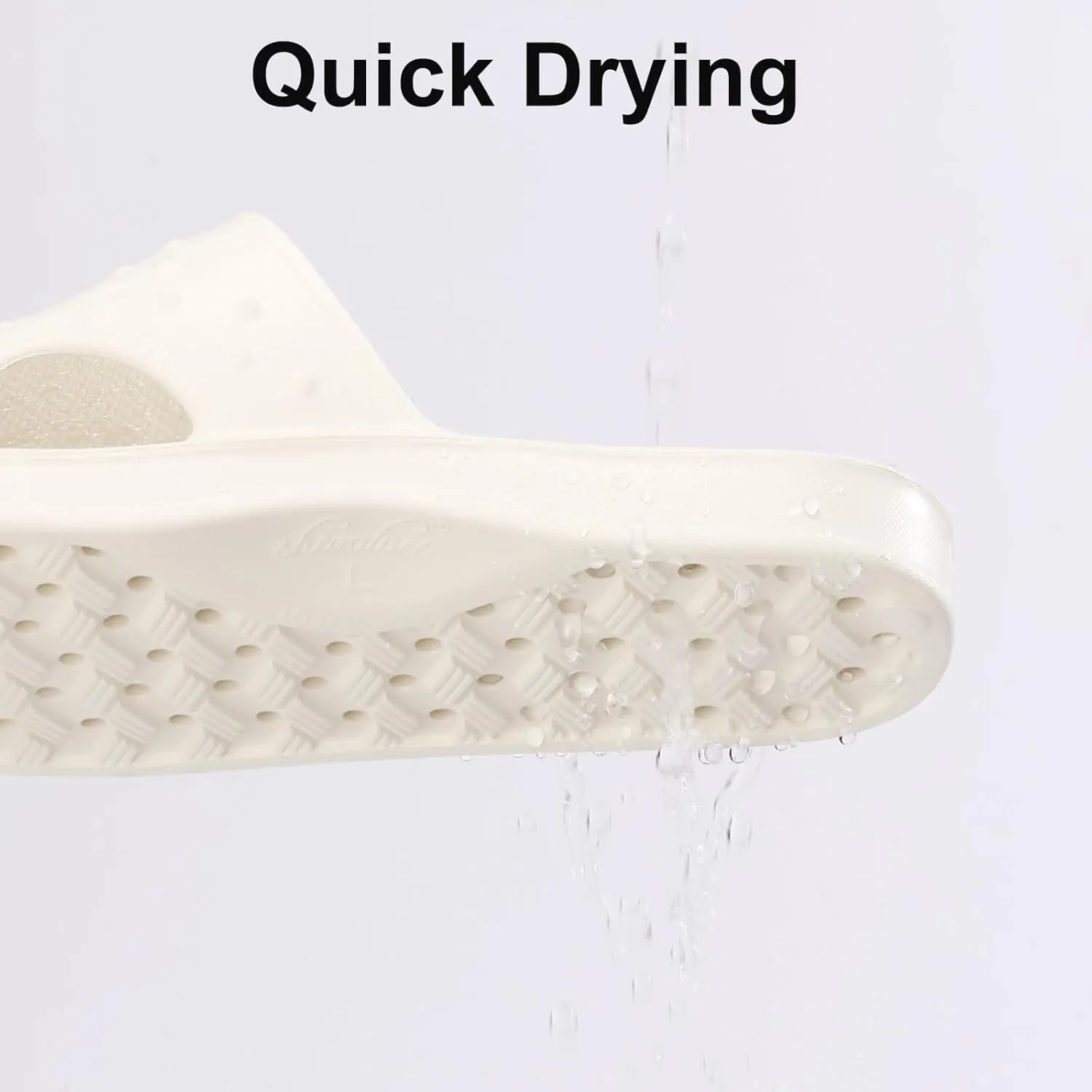 shevalues Shower Shoes for Women with Arch Support Quick Drying Pool Slides Lightweight Beach Sandals with Drain Holes