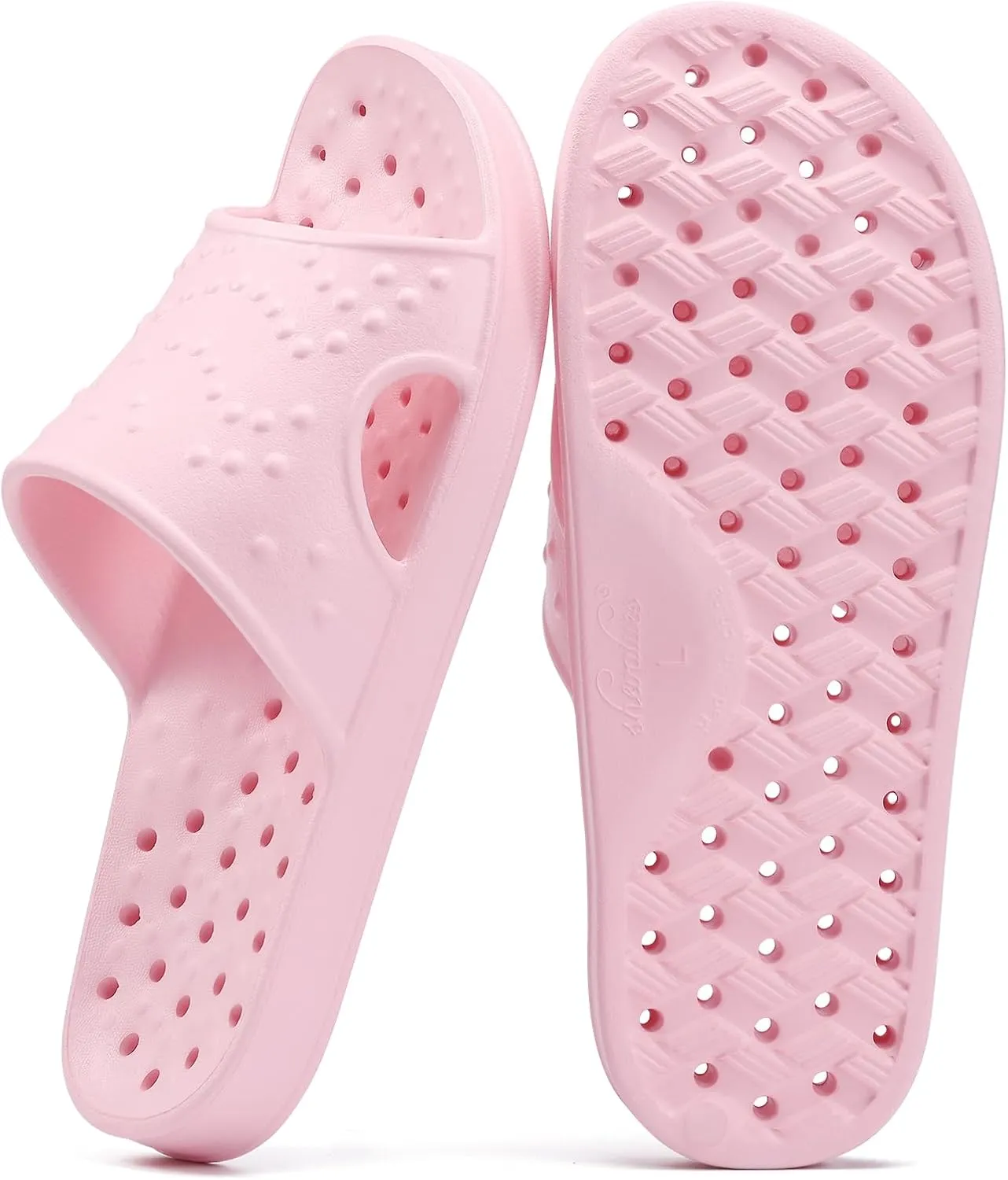 shevalues Shower Shoes for Women with Arch Support Quick Drying Pool Slides Lightweight Beach Sandals with Drain Holes