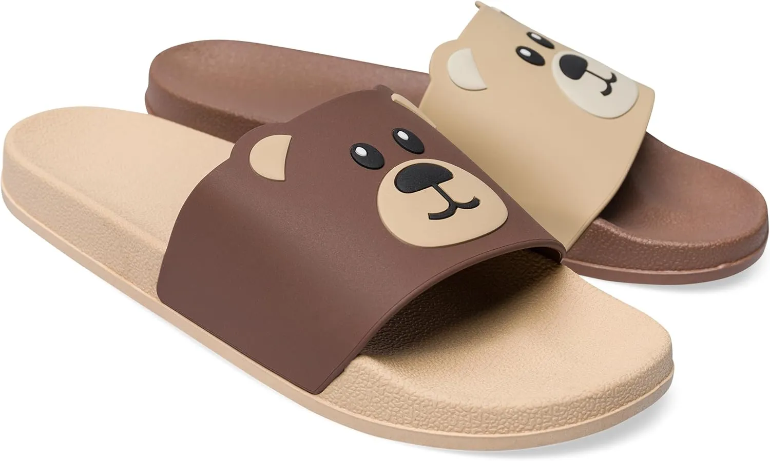 Slides & Slippers for Women, Men & Kids Pool Sandals Funny Designs Books Coffee Party Pizza Fox Bear Llama Clouds Footwear Gift