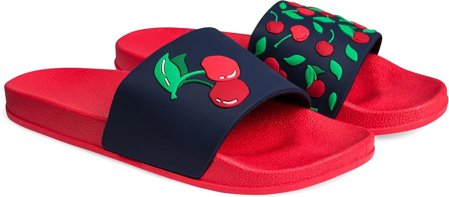 Slides & Slippers for Women, Men & Kids Pool Sandals Funny Designs Books Coffee Party Pizza Fox Bear Llama Clouds Footwear Gift