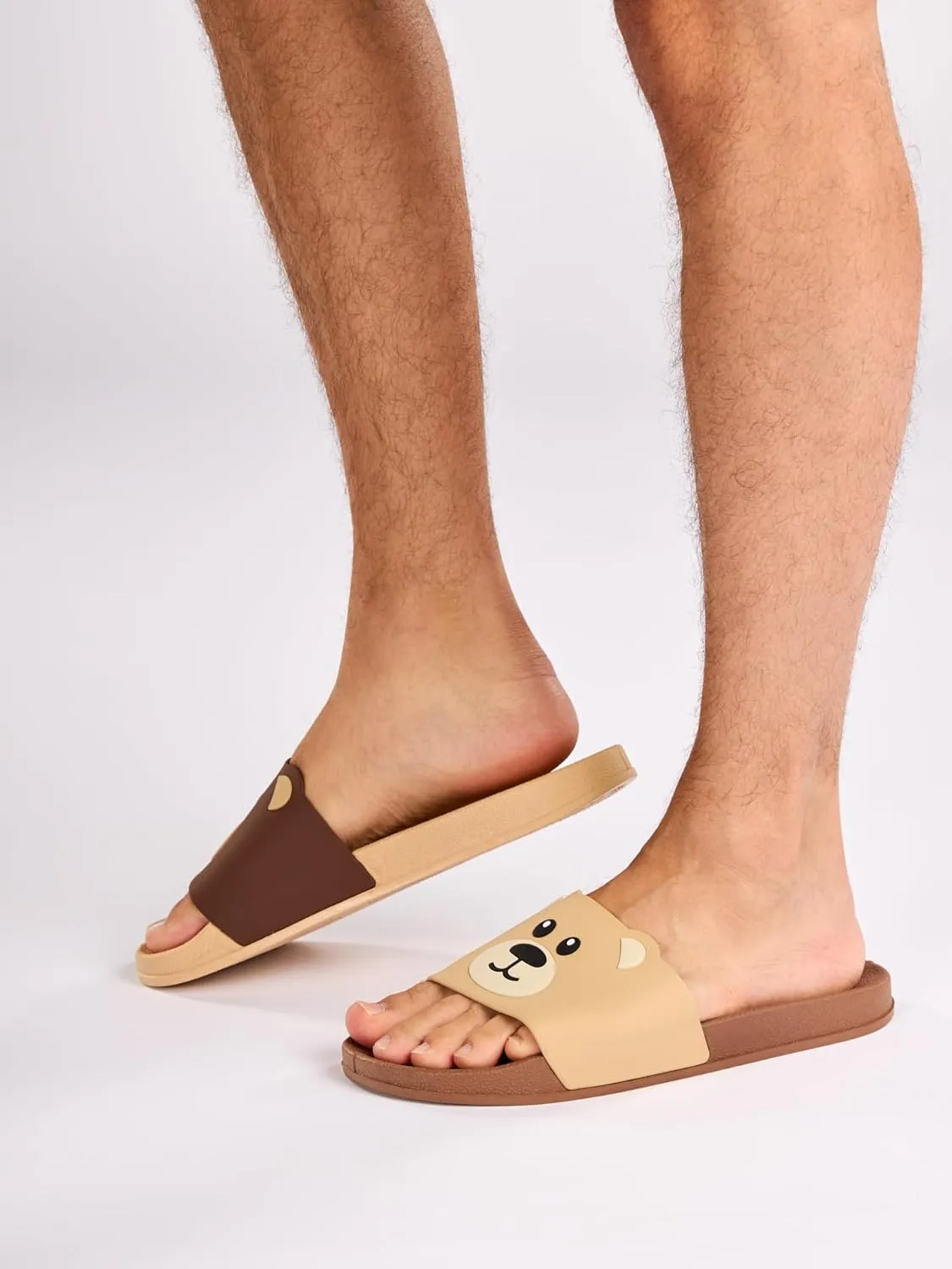Slides & Slippers for Women, Men & Kids Pool Sandals Funny Designs Books Coffee Party Pizza Fox Bear Llama Clouds Footwear Gift