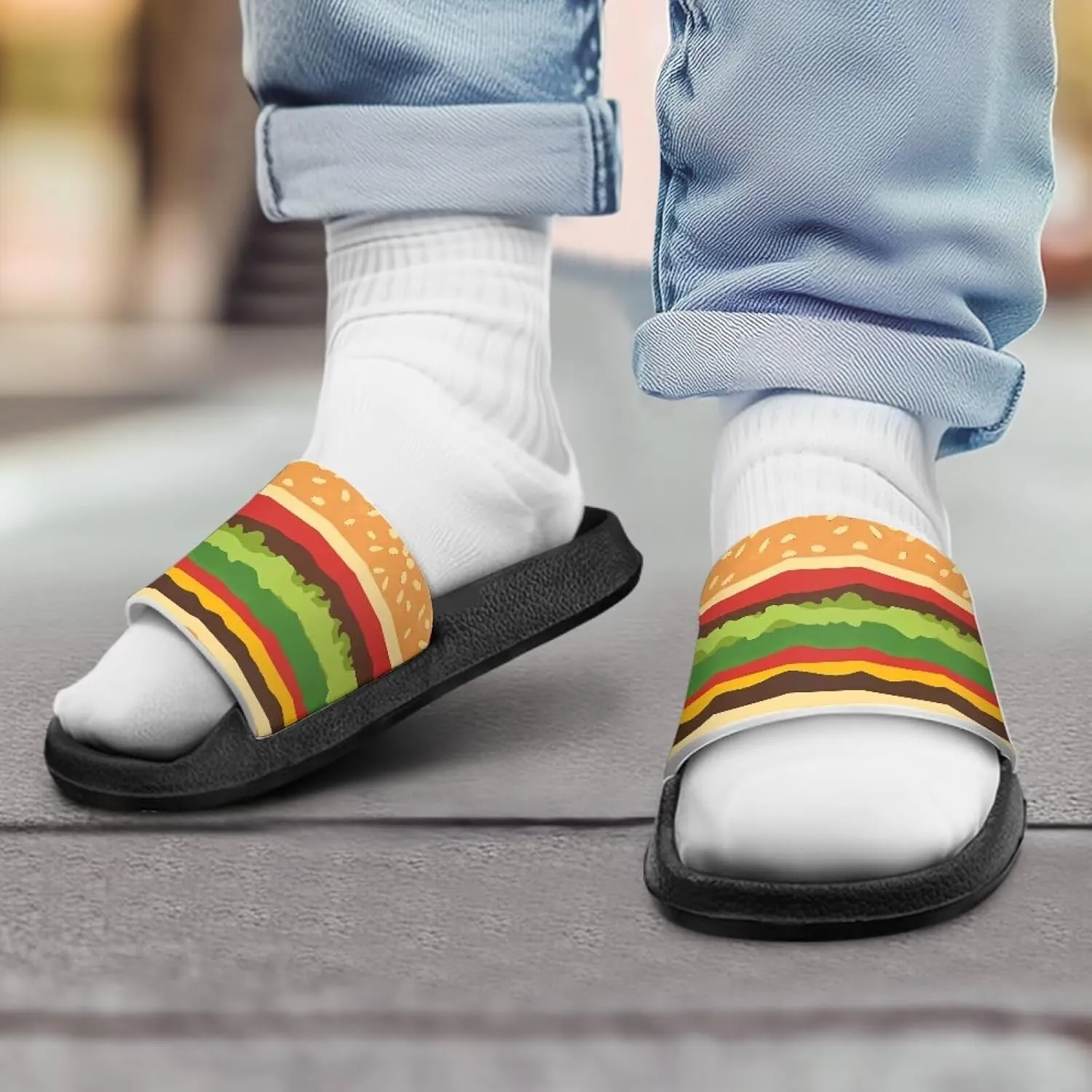 Slides for Boys Girls Quick Drying Kids Slides Sandals Non-Slip