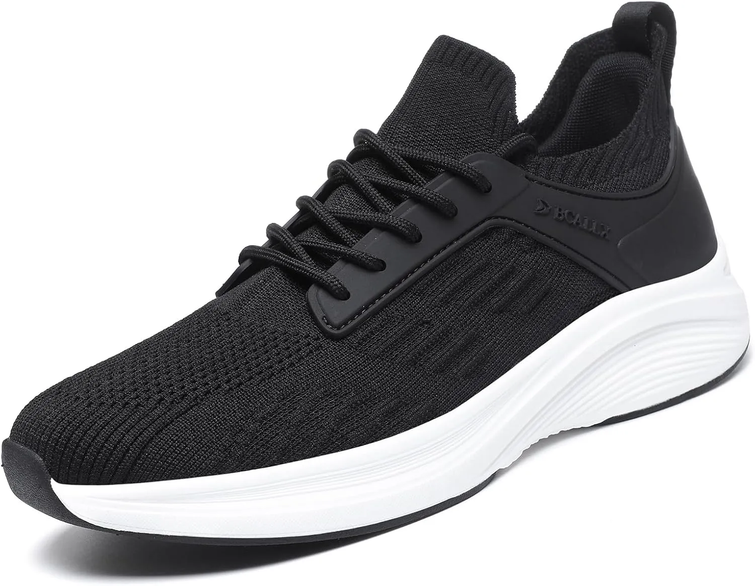 Slip On Casual Walking Shoes Lightweight Breathable Jogger Running Shoes Comfortable Workout Gym Fashion Sneakers for Men Women (BC9527BlackWhite42)