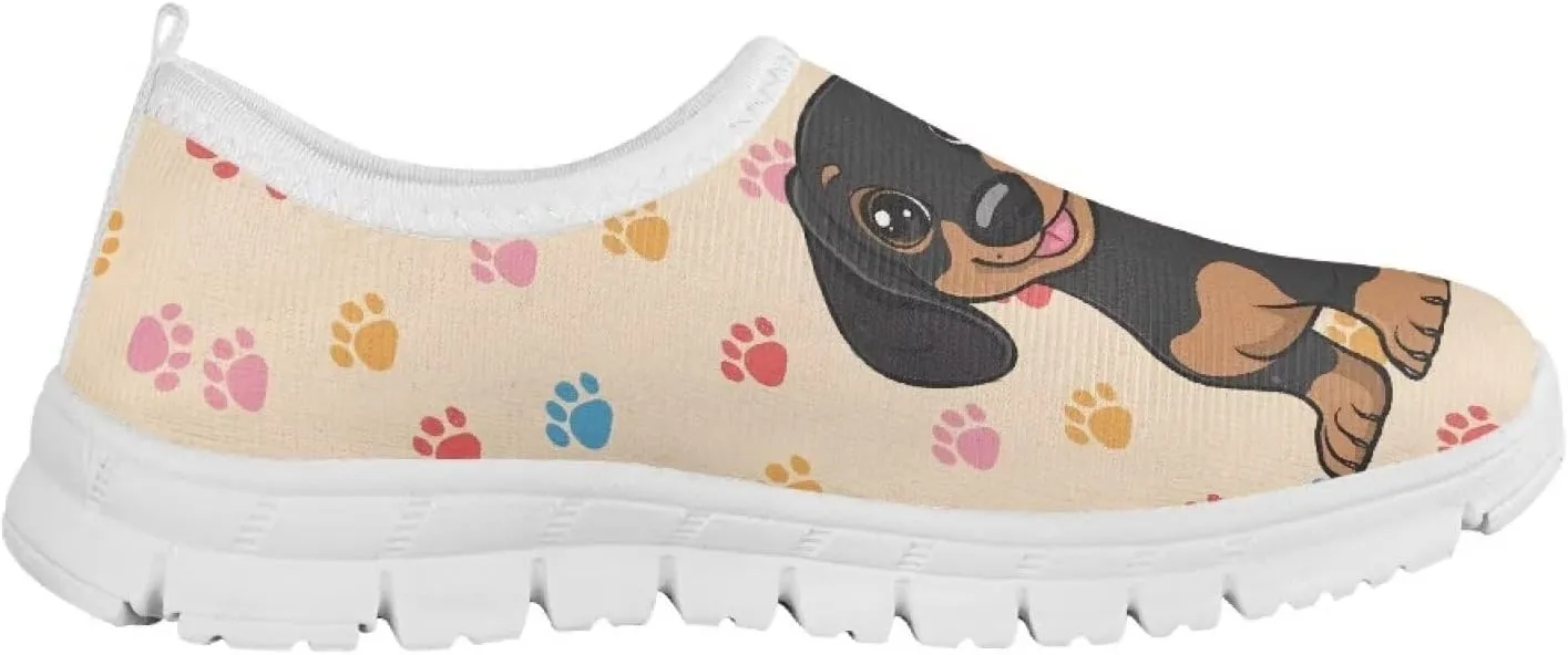 Slip-On Walking Kids Sneakers Casual Loafers Non Slip Shoes Low Top Breathable Mesh Hiking Shoes Boys Girls Black US 11-15