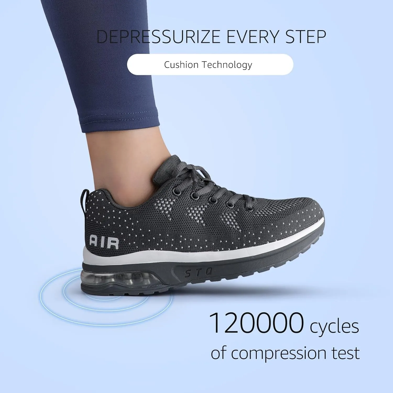 STQ Women's Running Shoes Lightweight Non Slip Walking Tennis Shoes Athletic Workout Gym Cross Training Sneakers