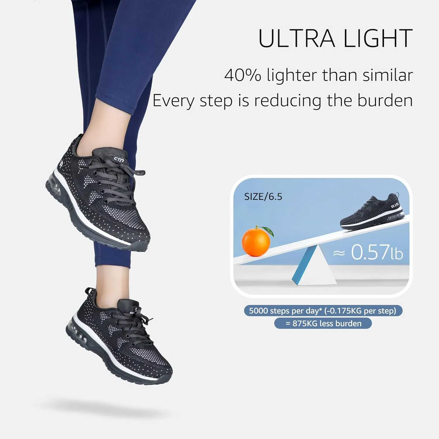 STQ Women's Running Shoes Lightweight Non Slip Walking Tennis Shoes Athletic Workout Gym Cross Training Sneakers