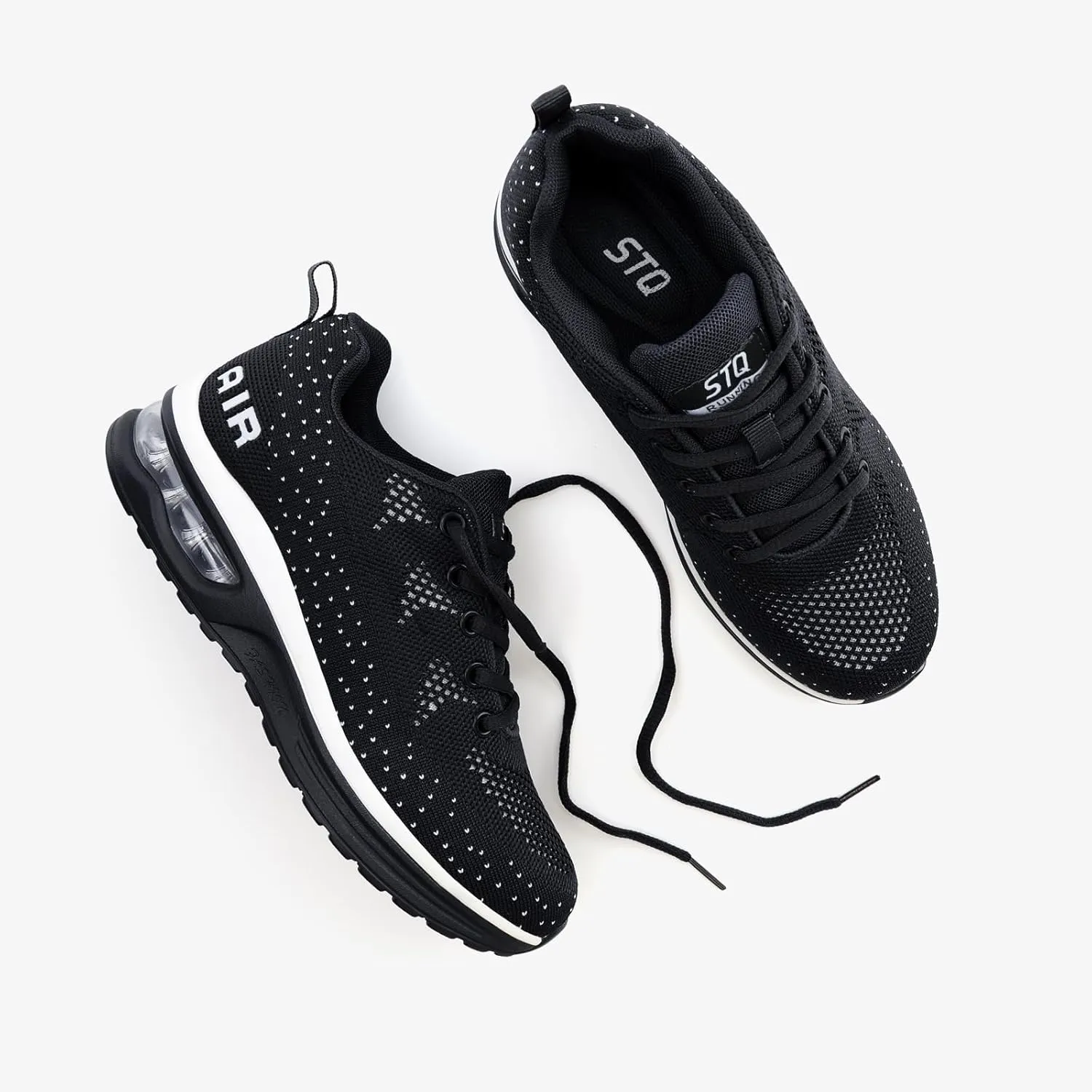 STQ Women's Running Shoes Lightweight Non Slip Walking Tennis Shoes Athletic Workout Gym Cross Training Sneakers