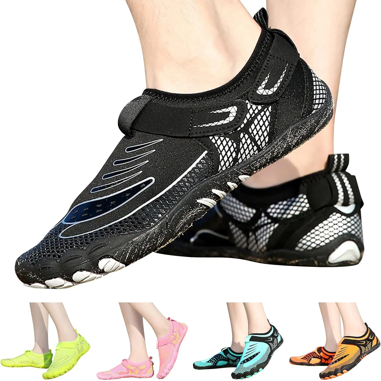 Swim Shoes for Women Men Quick Dry Aqua Barefoot Beach Pool Surf Yoga Hiking Kayaking Lightweight Non Slip Water Sports Shoes