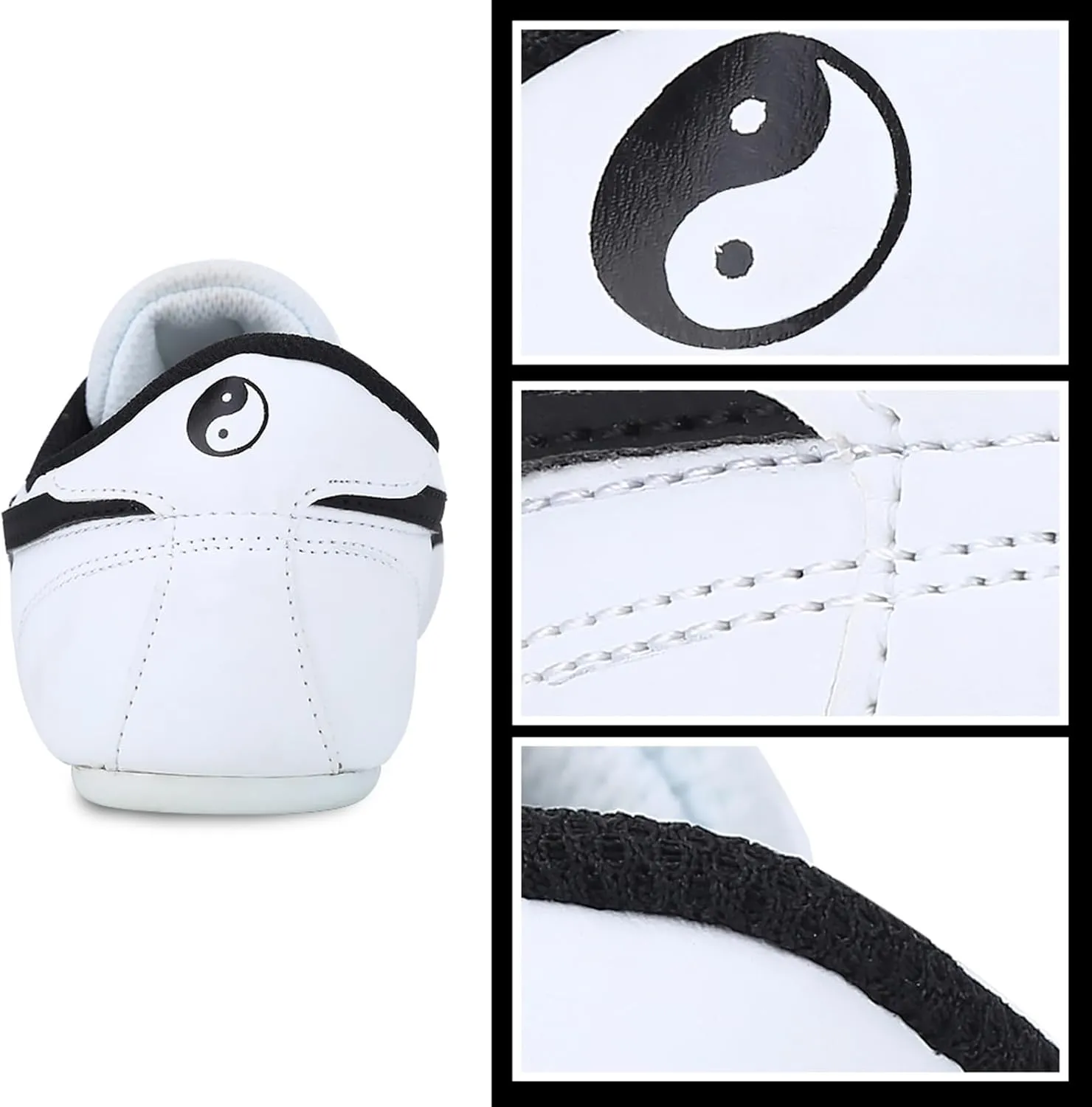 Taekwondo Shoes Martial Arts Sneaker Boxing Karate Kung Fu Tai Chi Shoes Black Stripes Sneakers Lightweight Shoes