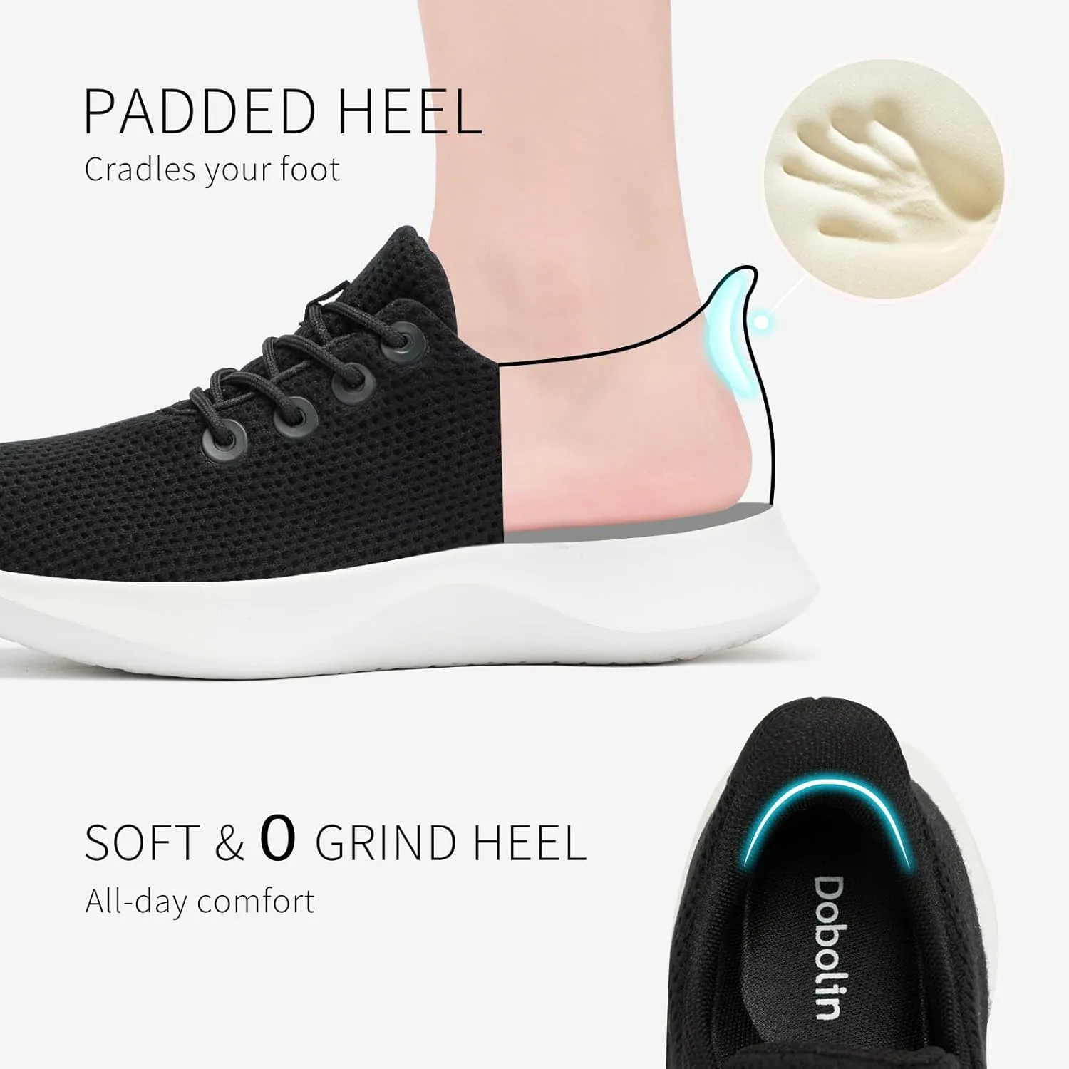 Tennis Shoes Womens Slip on Walking Sneakers for Women with Arch Support
